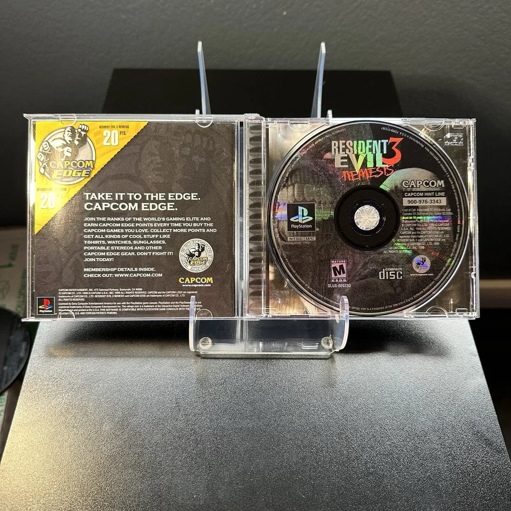 Resident Evil 3: Nemesis PlayStation 1 PS1 Complete CIB Black Label W/ Reg Card